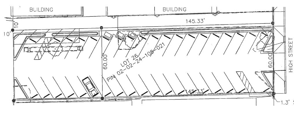 SE Square Parking Lot Drawing